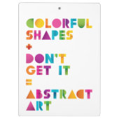 Abstrakte Kunst Klemmbrett (Rückseite)