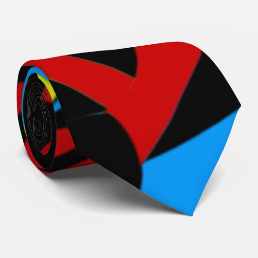 Abstrakte Kunst Krawatte (Gerollt)
