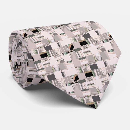Abstrakte Kunst Krawatte (Gerollt)