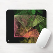 Abstrakte Kunst Kubischer Raum Mousepad (Mit Mouse)