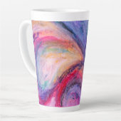 Abstrakte Kunst Latte Tasse (Linke Ecke)