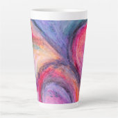 Abstrakte Kunst Latte Tasse (Vorderseite)