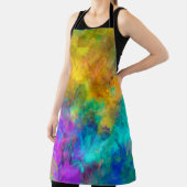 abstrakte Kunst lebendiger Regenbogen gemalter Hin Schürze (InSitu)