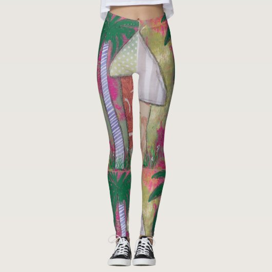 Abstrakte Kunst Leggings (Vorderseite)