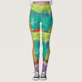 Abstrakte Kunst Leggings (Vorderseite)