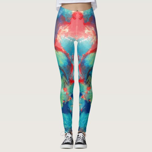 abstrakte Kunst Leggings (Vorderseite)