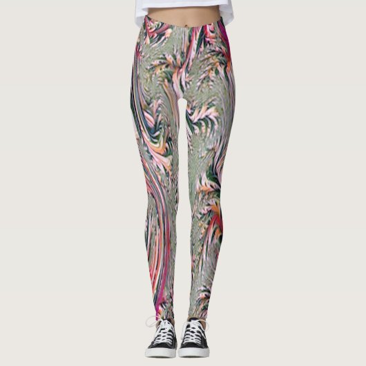 abstrakte Kunst Leggings (Vorderseite)