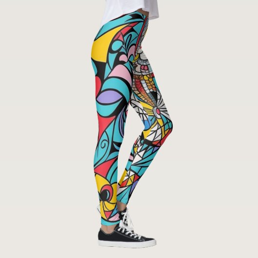 abstrakte Kunst Leggings (Rechts)