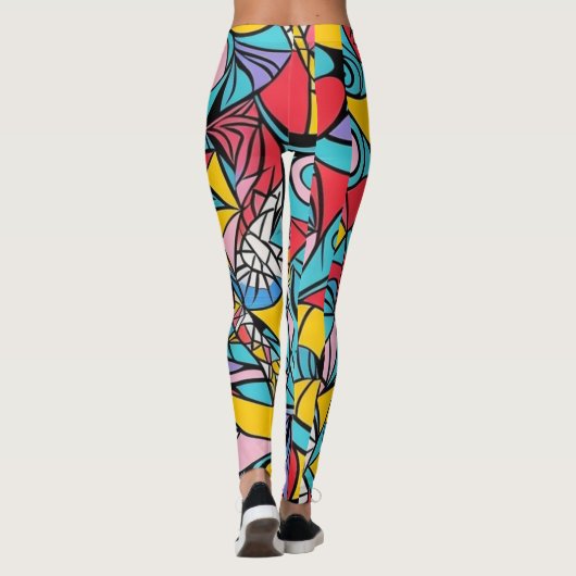 abstrakte Kunst Leggings (Rückseite)