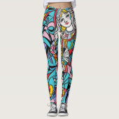 abstrakte Kunst Leggings (Vorderseite)