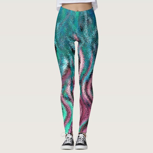 Abstrakte Kunst-Leggings durch Künstler Kevin Leggings (Vorderseite)