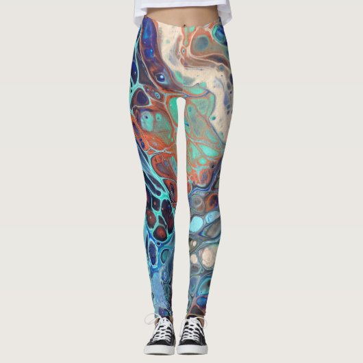 Abstrakte Kunst-Leggings Leggings (Vorderseite)