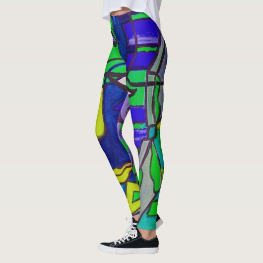 Abstrakte Kunst-Leggings Leggings (Links)