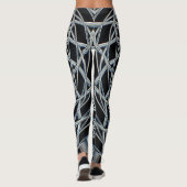 Abstrakte Kunst-Leggings mit mutigem Muster Leggings (Rückseite)
