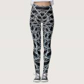 Abstrakte Kunst-Leggings mit mutigem Muster Leggings (Vorderseite)
