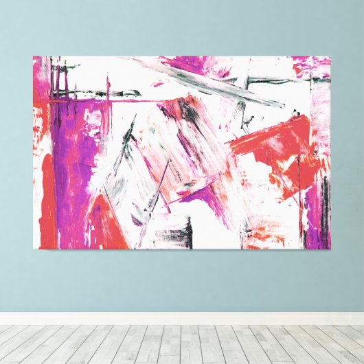 abstrakte Kunst Leinwanddruck (Insitu (Holzboden))