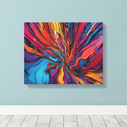 Abstrakte Kunst Leinwanddruck (Insitu (Holzboden))