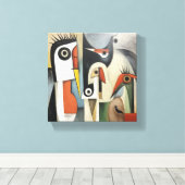 Abstrakte Kunst Leinwanddruck (Insitu (Holzboden))