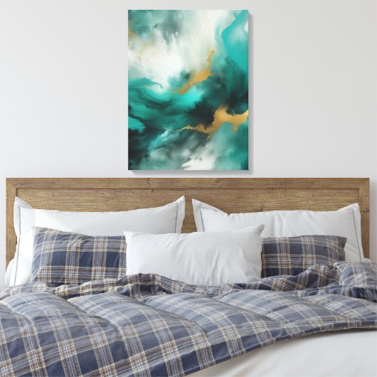 Abstrakte Kunst Leinwanddruck (Insitu (Schlafzimmer))