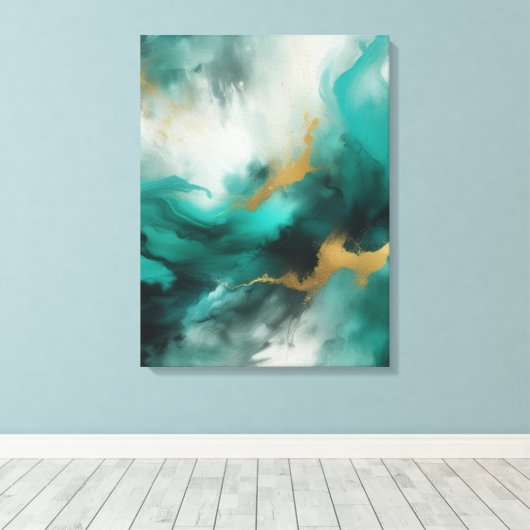 Abstrakte Kunst Leinwanddruck (Insitu (Holzboden))