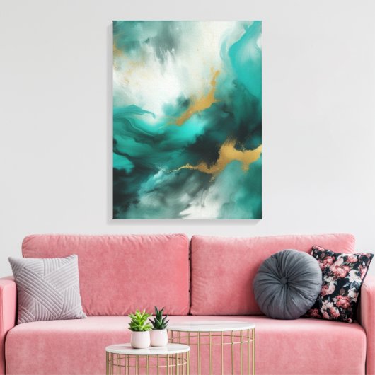 Abstrakte Kunst Leinwanddruck (Insitu (Wohnzimmer))