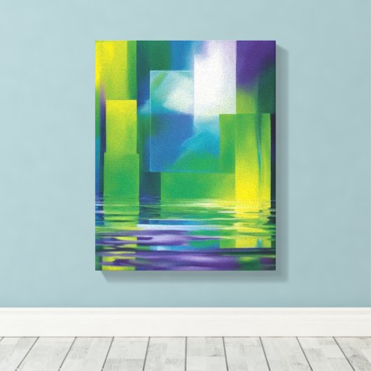 Abstrakte Kunst Leinwanddruck (Insitu (Holzboden))