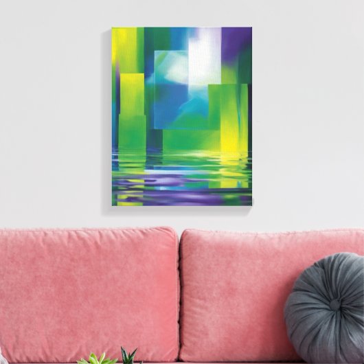 Abstrakte Kunst Leinwanddruck (Insitu (Wohnzimmer))