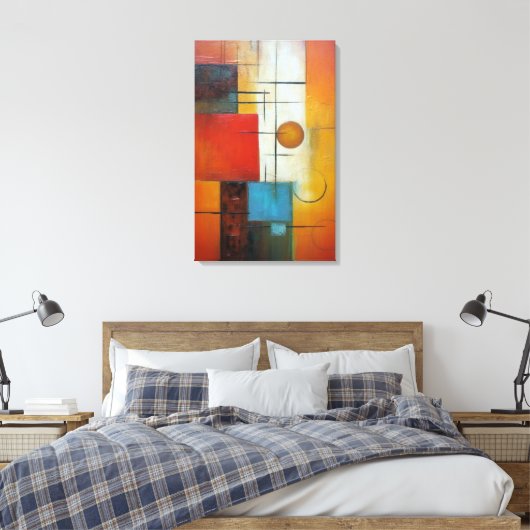 Abstrakte Kunst Leinwanddruck (Insitu (Schlafzimmer))