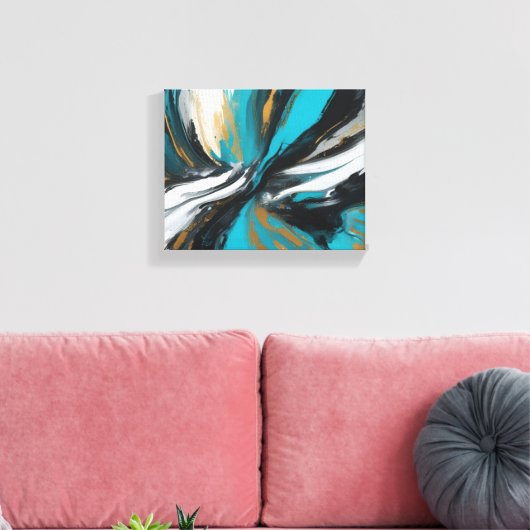 Abstrakte Kunst Leinwanddruck (Insitu (Wohnzimmer))