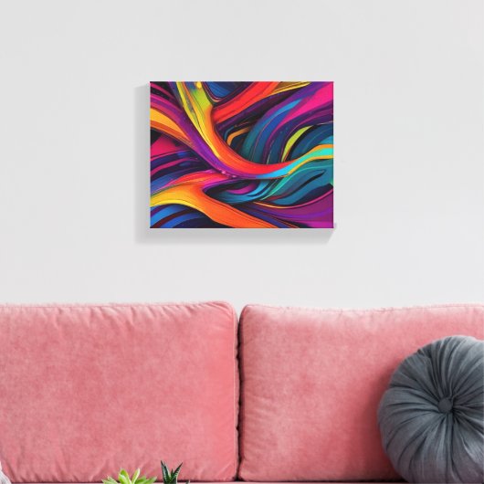 Abstrakte Kunst Leinwanddruck (Insitu (Wohnzimmer))