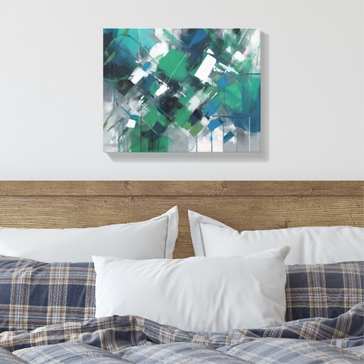 Abstrakte Kunst Leinwanddruck (Insitu (Schlafzimmer))