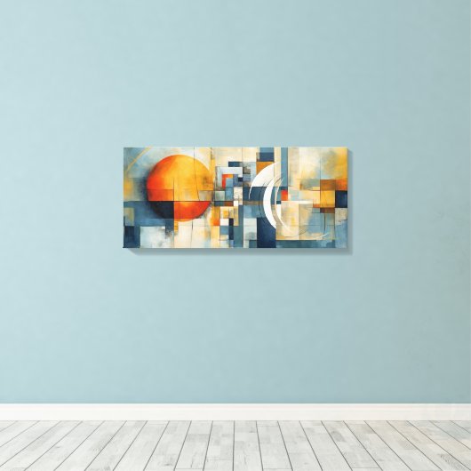 Abstrakte Kunst Leinwanddruck (Insitu (Holzboden))