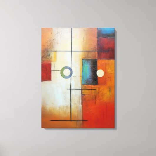 Abstrakte Kunst Leinwanddruck (Vorderseite)