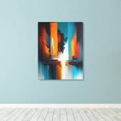 Abstrakte Kunst Leinwanddruck (Insitu (Holzboden))