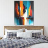 Abstrakte Kunst Leinwanddruck (Insitu (Schlafzimmer))