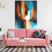 Abstrakte Kunst Leinwanddruck (Insitu (Wohnzimmer))