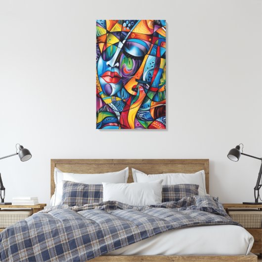 Abstrakte Kunst Leinwanddruck (Insitu (Schlafzimmer))