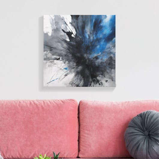 Abstrakte Kunst Leinwanddruck (Insitu (Wohnzimmer))