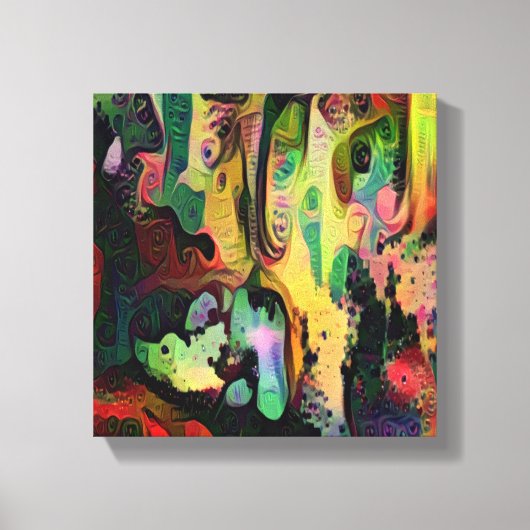 Abstrakte Kunst Leinwanddruck (Vorderseite)