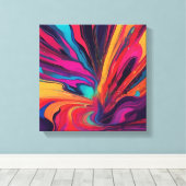 Abstrakte Kunst Leinwanddruck (Insitu (Holzboden))