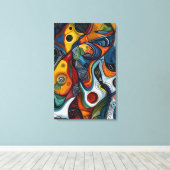 Abstrakte Kunst Leinwanddruck (Insitu (Holzboden))