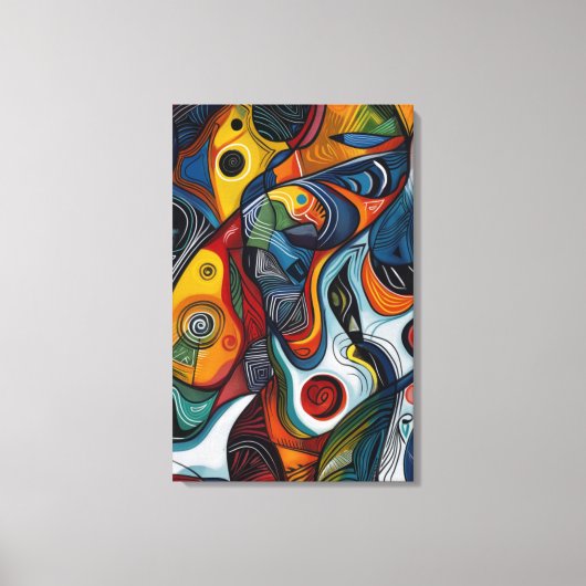 Abstrakte Kunst Leinwanddruck (Vorderseite)