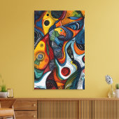 Abstrakte Kunst Leinwanddruck (Insitu (Wohnzimmer))
