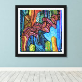 Abstrakte Kunst Leinwanddruck (Insitu (Holzboden))