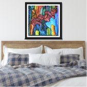 Abstrakte Kunst Leinwanddruck (Insitu (Schlafzimmer))