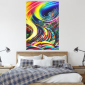 Abstrakte Kunst Leinwanddruck (Insitu (Schlafzimmer))