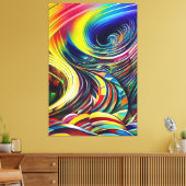 Abstrakte Kunst Leinwanddruck (Insitu (Wohnzimmer))