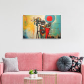 Abstrakte Kunst Leinwanddruck (Insitu (Wohnzimmer))