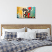 Abstrakte Kunst Leinwanddruck (Insitu (Schlafzimmer))