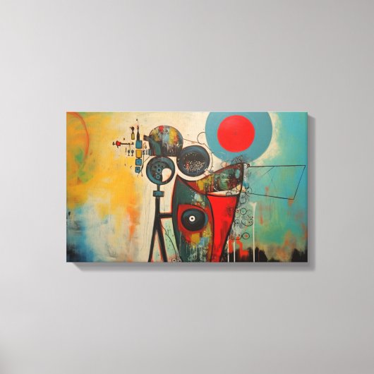 Abstrakte Kunst Leinwanddruck (Vorderseite)